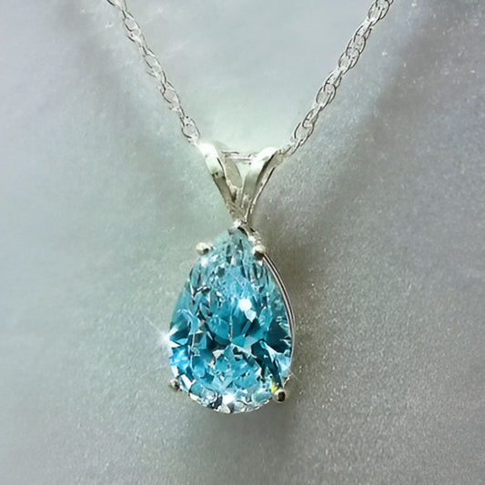 Vintage Crystal Pear Green Stone Necklace