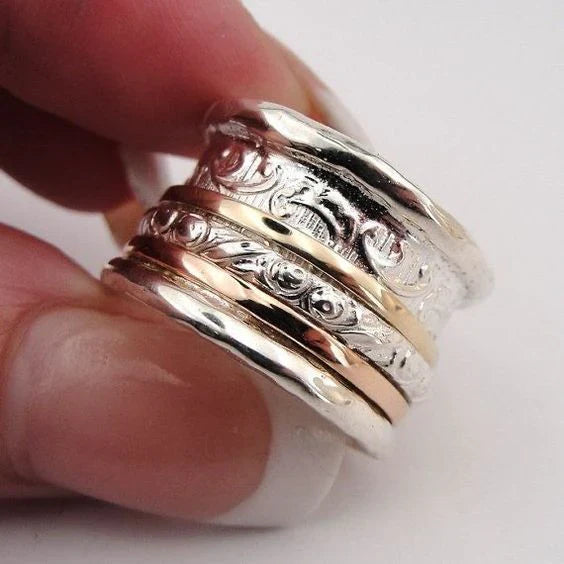 Vintage Gold & Silver Fine Ring